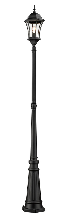 Z-Lite 522MP1-BK Wakefield Single Light Outdoor Post Mounted Fixture