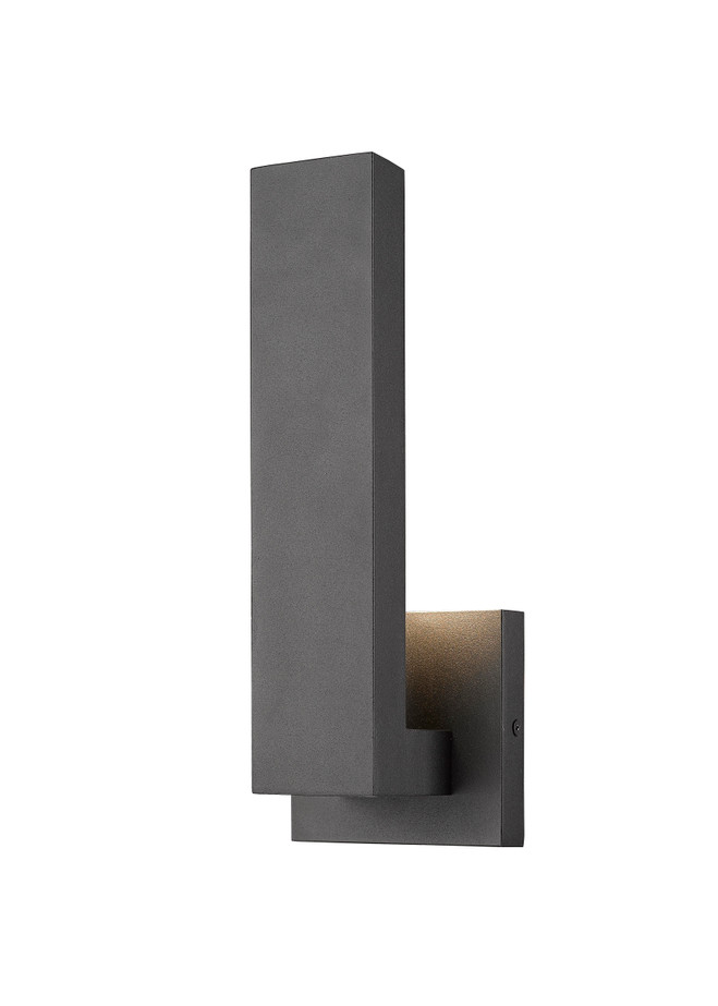 Z-Lite 576S-BK-LED Edge Single Light Outdoor Wall Light