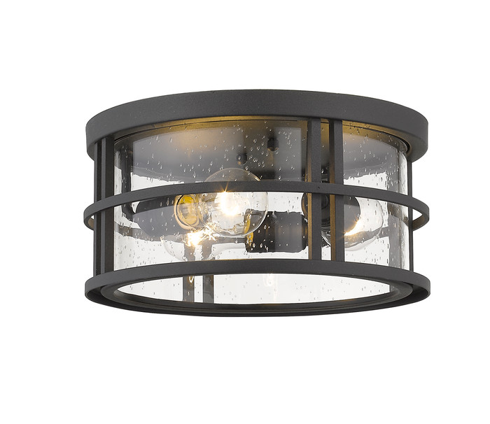 Z-Lite 570F-BK Jordan 3-Light Outdoor Flush Mount