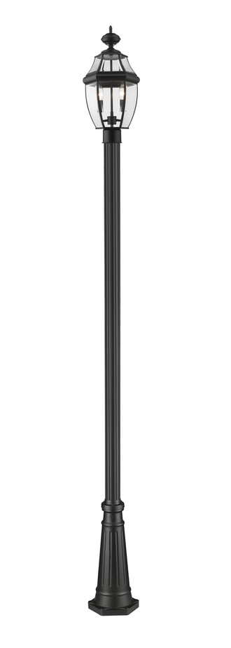 Z-Lite 580PHM-519P-BK Westover 2-Light Outdoor Post Mounted Fixture
