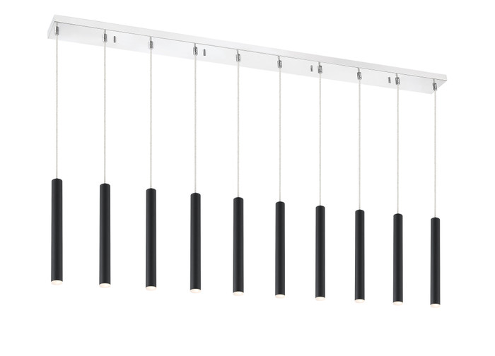 Z-Lite 917MP12-MB-LED-10LCH Forest 10-Light Linear Chandelier