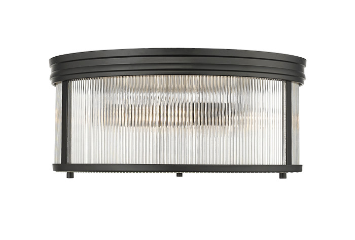 Z-Lite 7504FR18-MB Carnaby 2-Light Flush Mount