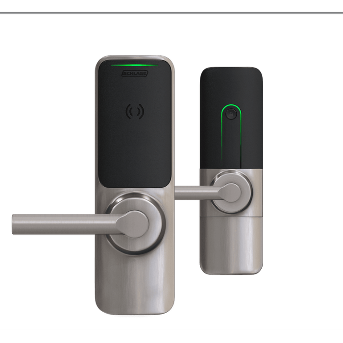 Schlage Electronics XE360T Grade 2 Wireless Cylindrical Lock, Offline Bluetooth NFC Mobile Reader, Interior Pushbutton LED