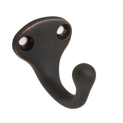 Ives 581A Compact Aluminum Wardrobe Hook with Low Profile Design