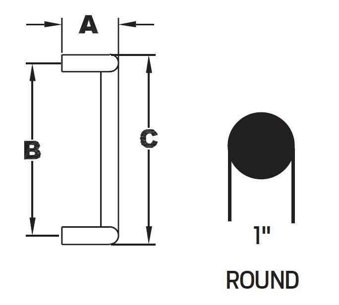 Ives Heavy Duty 90 Degree Offset Door Pull | ZenSupply