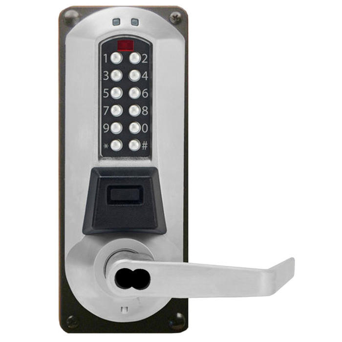 Dormakaba E-Plex E5710 Electronic Push Button Exit Device Lever Trim with Key Override