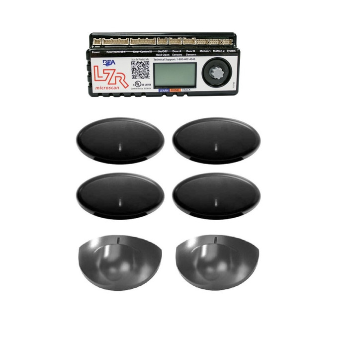 LCN Double Door Touchless Sensor Package with ANSI .10 Monitoring - (2) Activation and (4) Safety Sensors