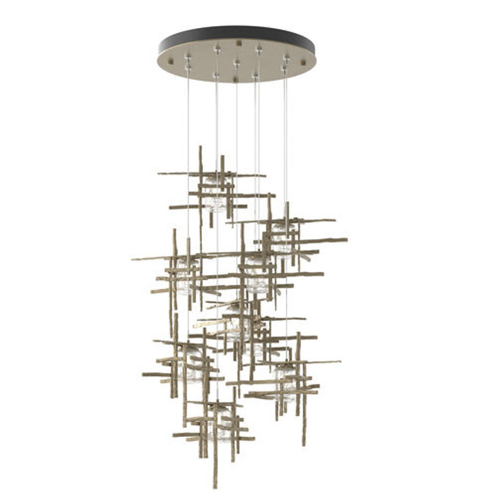 Hubbardton Forge HUB-131107 Tura 9-Light Seeded Glass Pendant