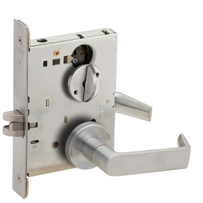 Schlage L9040 - Bath/Bedroom Privacy Lock - Grade 1 Mortise Non-Keyed Lever Lock