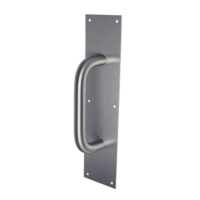 Trimco 1013 Round Heavy Duty Pull Plate with 5.5" CTC Pull