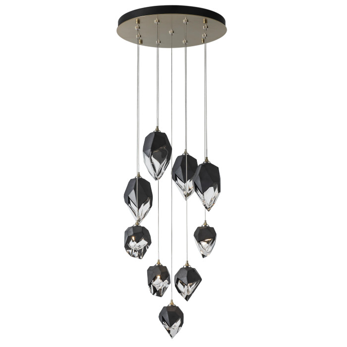 Hubbardton Forge HUB-131142 Chrysalis 9-Light Mixed Crystal Pendant