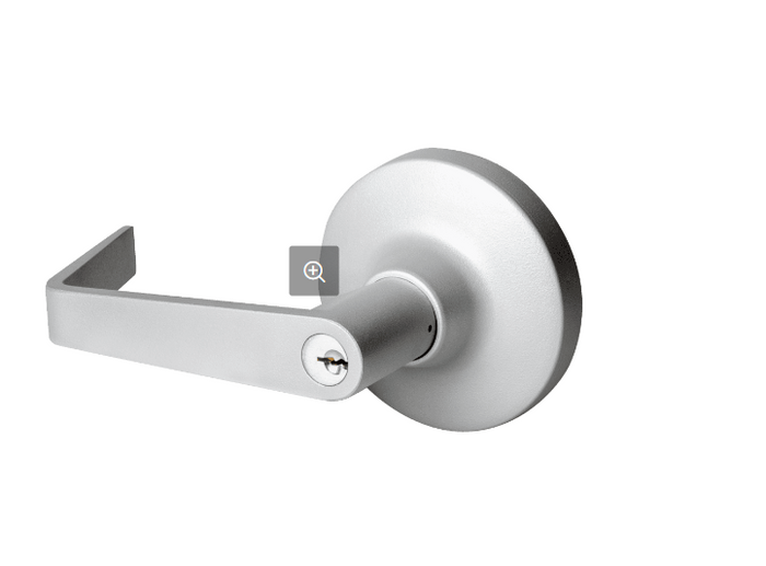 Hager 47KE Device Trim with Withnell Lever Schlage C Keyway in Satin Stainless Steel