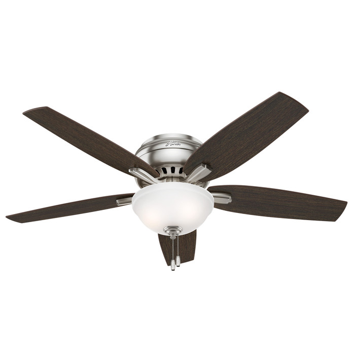 Hunter 52" 5 Blade Newsome Low Profile Ceiling Fan with LED Light Kit and Pull Chain
