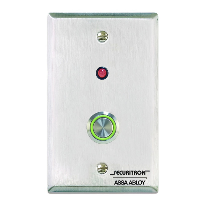 Securitron PB4L Series Illuminated halo with Stainless Push Button SEC-PB4L