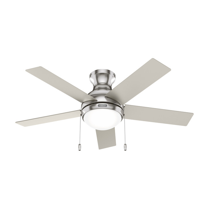 Hunter 44" 5 Blade Aren Low Profile Ceiling Fan with LED Light Kit and Pull Chain Hunter 44" 5 Blade Aren Low Profile Ceiling Fan with LED Light Kit and Pull Chain
