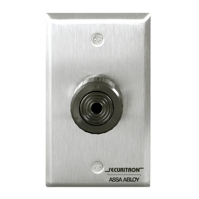 Securitron PZ1 Piezo Sounder on Keyplate, Single Gang, Stainless Steel