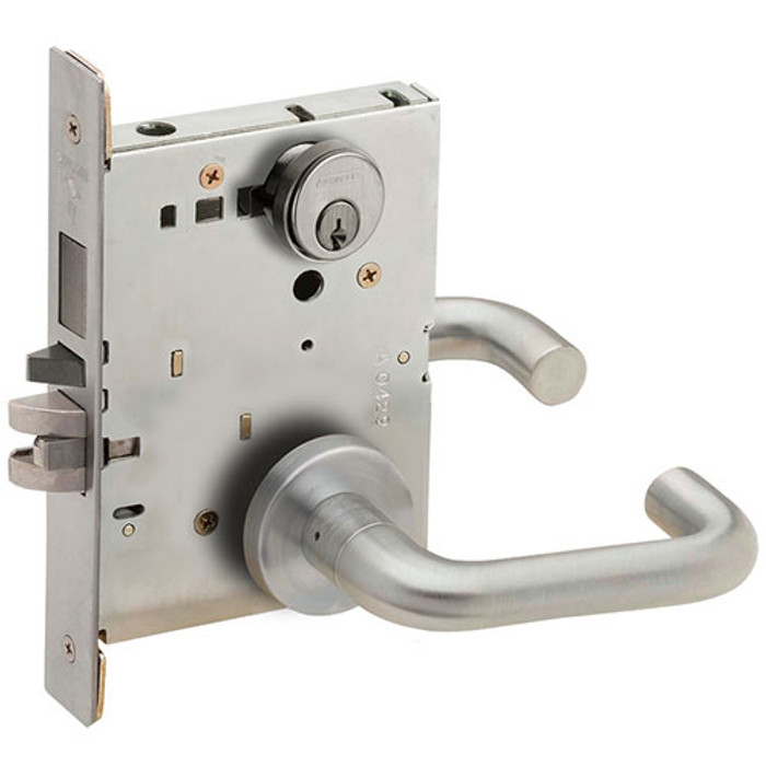 Schlage L9453 - 03 Lever Entrance Mortise Lock- Grade 1 Deadbolt Function Single Cylinder Keyed Lever Lock