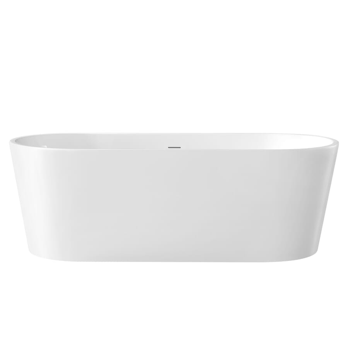 Cahaba CAFSTCHAR67-W Charlie 67 in. Freestanding Acrylic Tub