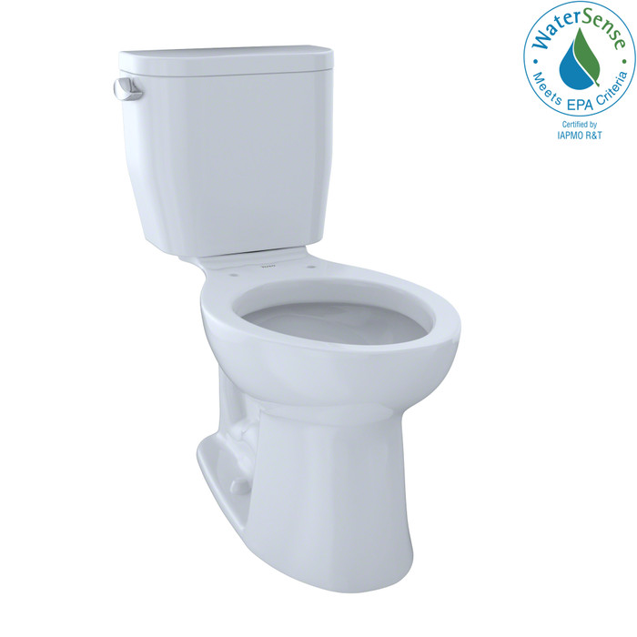 TOTO CST244EF Entrada Two-Piece Elongated 1.28 GPF Universal Height Toilet