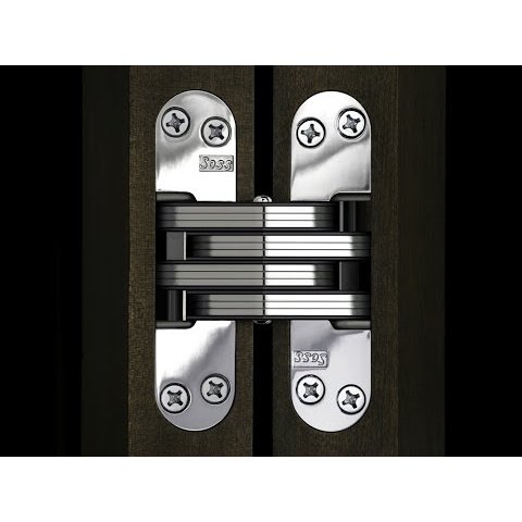 SOSS 101SS Invisible Hinge, Stainless Steel (1/2"-3/4" Minimum Door Thickness)