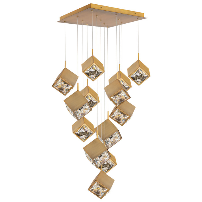WAC Lighting PD-29313S Ice Cube 13-Light Square Multi-Light LED Pendant