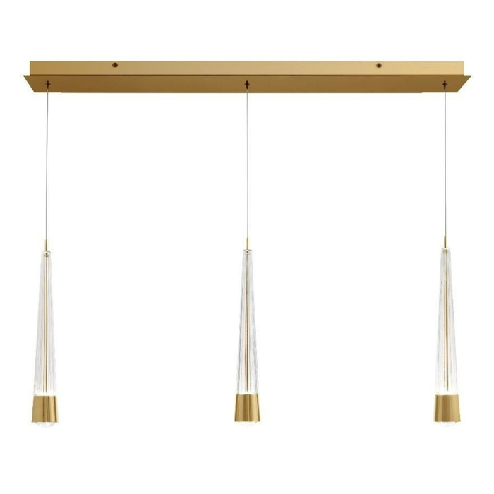 WAC Lighting PD-59403L Quill 3-Light Linear Multi-Light LED Pendant