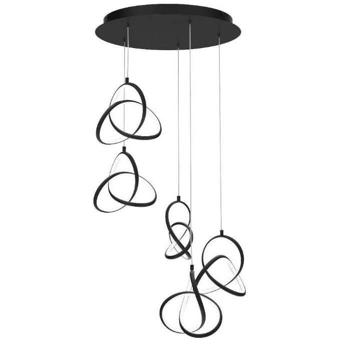 WAC Lighting PD-84905R Vornado 5-Light Round Multi-Light LED Pendant