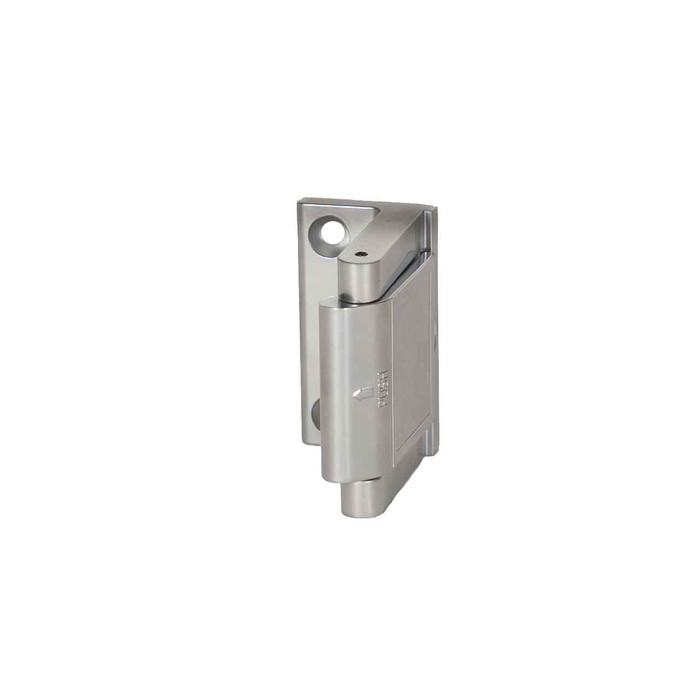 Trimco 4017-ED Edge Protector 1-1/2 in. x 2 in. with Adhesive Tape, satin chrome finish, front view