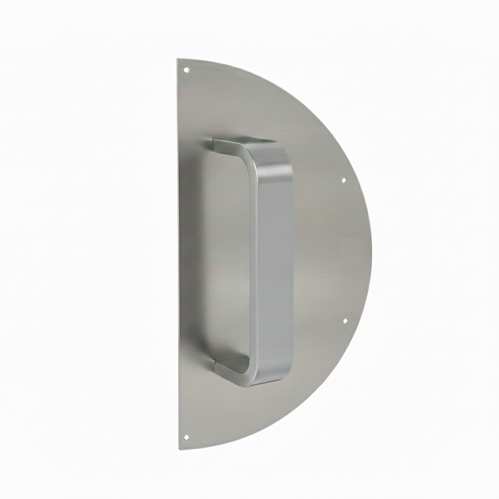 Trimco 1056 Half-Round Pull Plate 8" x 16" with 8" CTC Pull