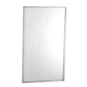 Bobrick B-1658 1830 Tempered Glass Channel Frame Mirror