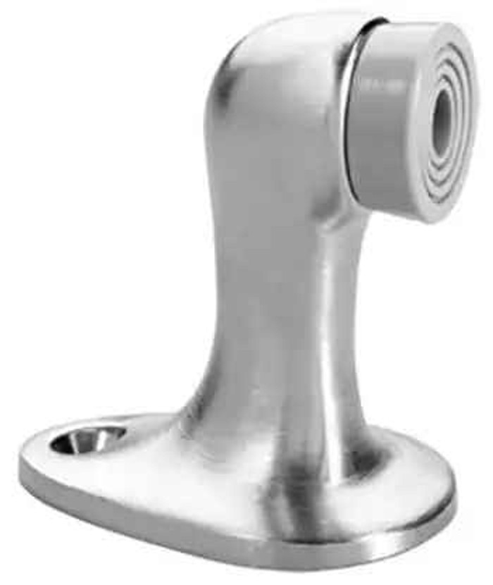 Rockwood Rockwood 483 Door Stop, Solid Cast Brass with Rubber Bumper ROC-483
