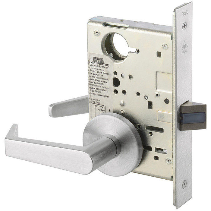 Yale 8801FL Grade 1 Passage or Closet Mortise Lock, Augusta Lever