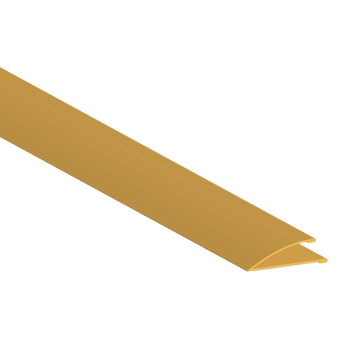 Zero International 119 Bronze Spring Cushion Adhesive Gasketing Wide - full length strip, bronze finish, angled view
