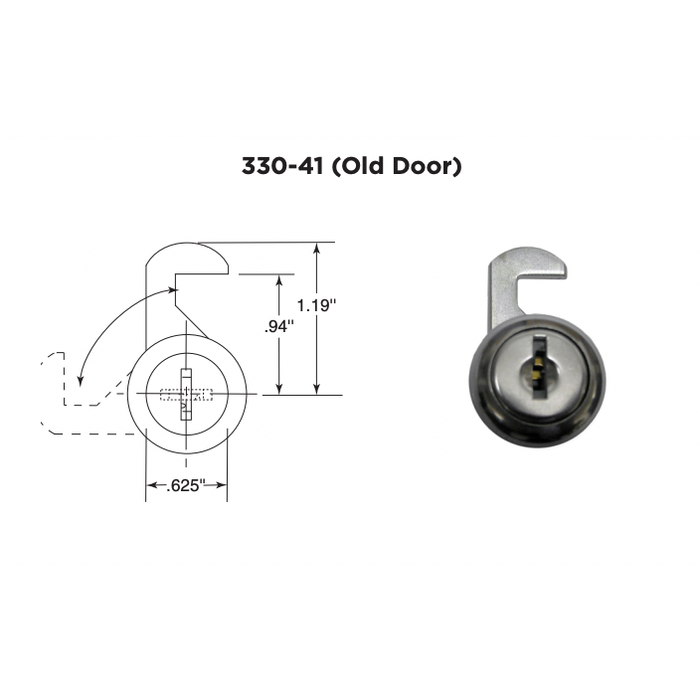 Bobrick B-330-41 Lock & Key