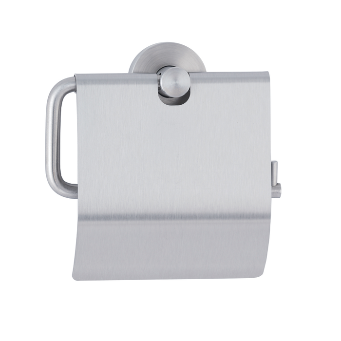 Bobrick B-546 Surface-Mounted Single Roll Toilet Tissue Dispenser with Hood