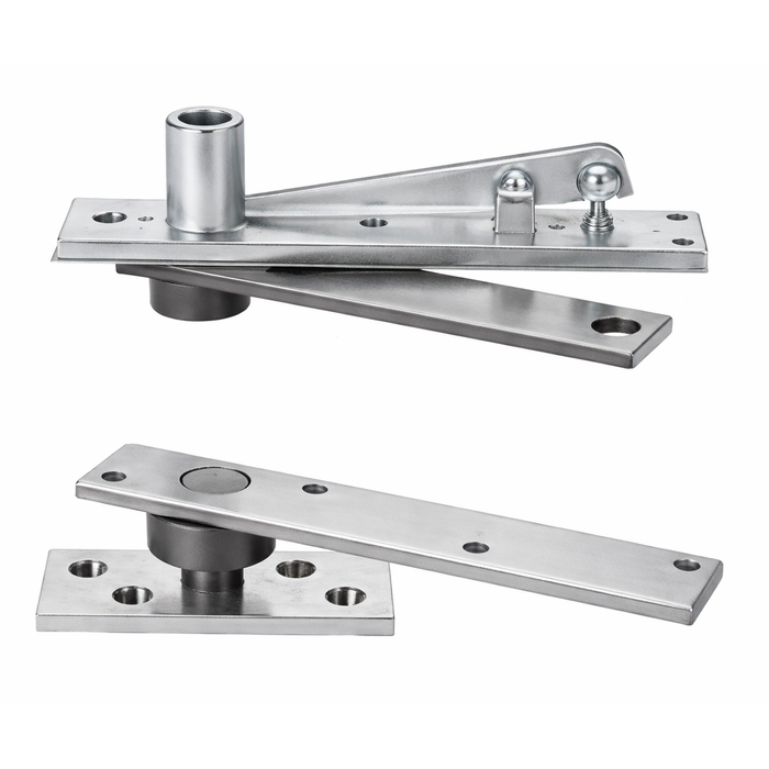 Norton Rixson Model 370 Center Hung Pivot Set with 340 Top Pivot - Heavy-Duty Door Hardware for 500 lb Doors