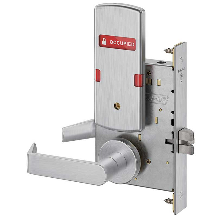Schlage L9044 - Privacy With Coin Turn Outside - Grade 1 Mortise