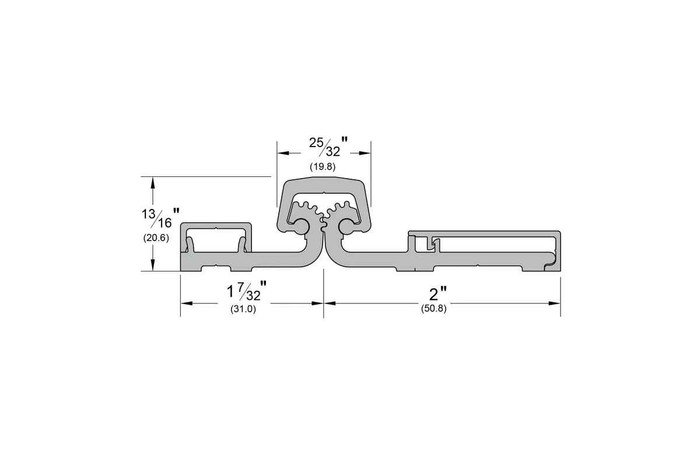 Pemko Heavy Duty Full Surface Center Pivot Continuous Geared Hinge with 180� Swing Capability