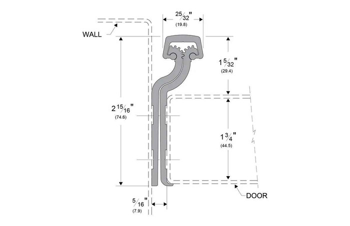 Pemko FM-RG Series Heavy Duty Full Mortise Raised Geared Hinge