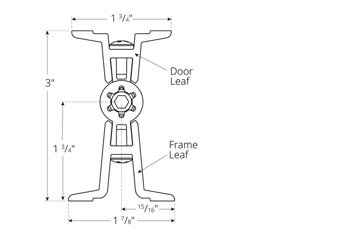 Pemko DSH1000 Anti-Barricade Continuous Hinge with 100-Degree Bidirectional Operation