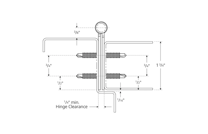 Pemko Markar FM200 Series Full Mortise Continuous Hinge with 600 lb Weight Capacity