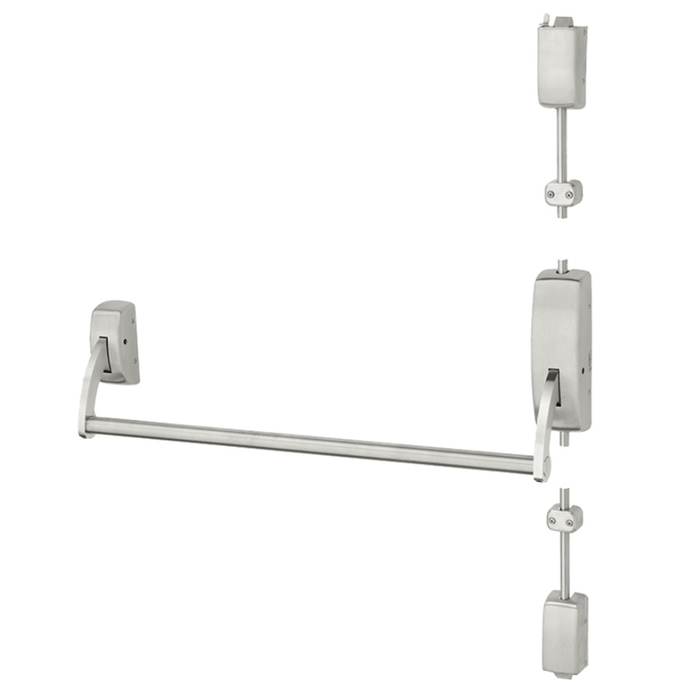 Sargent 9710 Dummy Function Surface Vertical Rod Exit Device with Adjustable Two-Point Latching