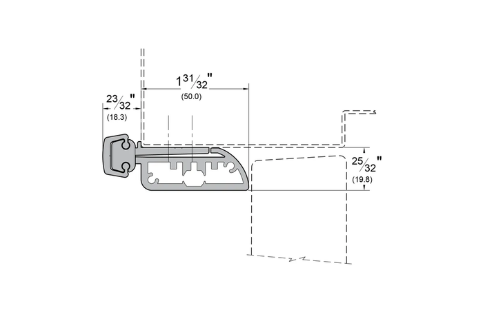 Pemko ERS Emergency Release Stop Hinge with Anti-Barricade Protection for Healthcare Facilities
