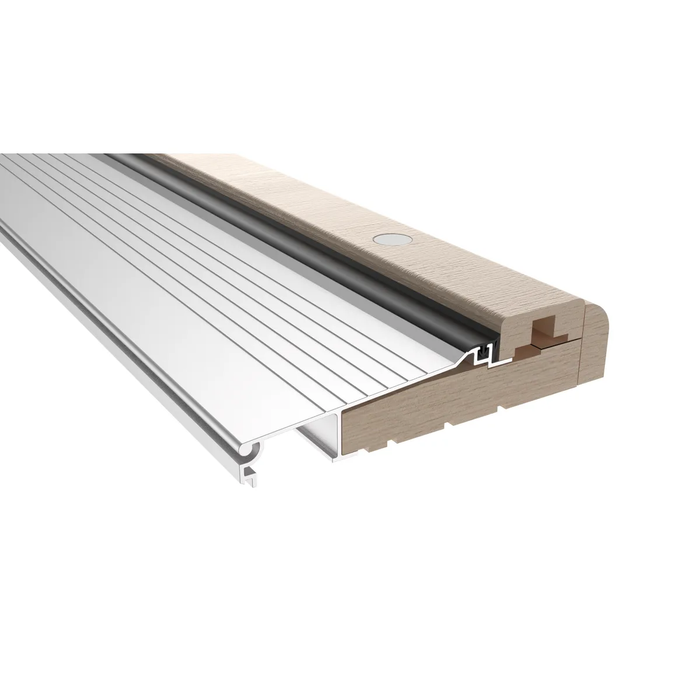 Pemko 94518W Series Adjustable Oak Top Sill with 1/4" Compensation Range for Pre-Hung Doors