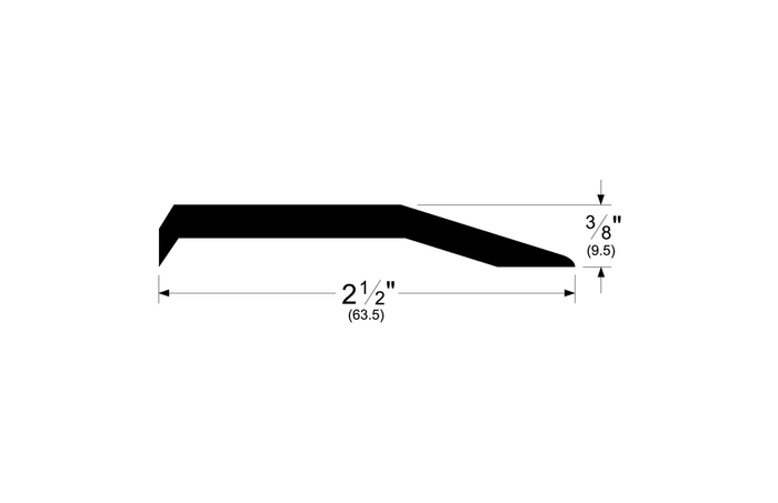 Pemko 174 Series Carpet Separator Threshold 2.5"; Wide ADA Compliant Aluminum Transition