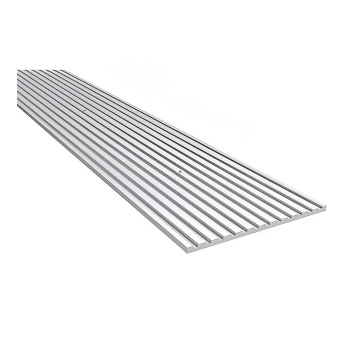 Pemko 193 Series Commercial Threshold with Safety Tread - 6-1/8"; Wide Fire-Rated Floor Plate