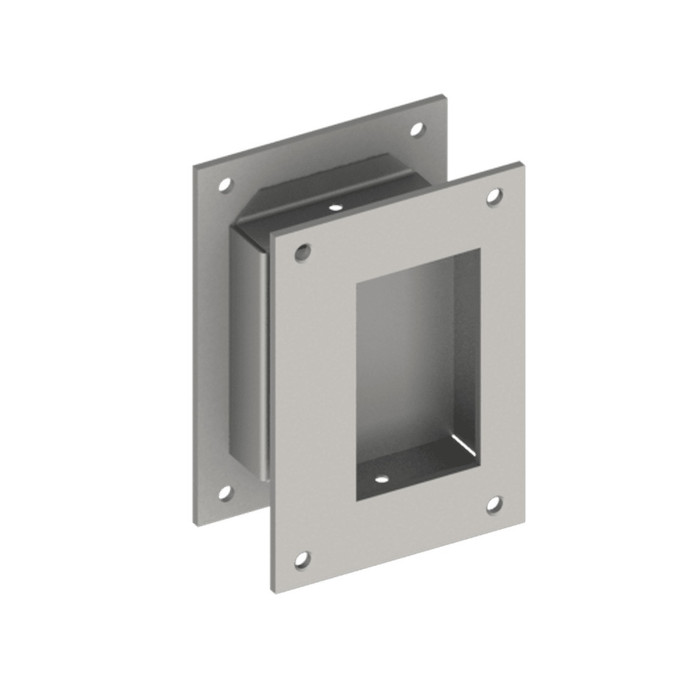 Hager 25N Flush Pull Set with 3-1/2" x 5" Face and 1/8" Projection
