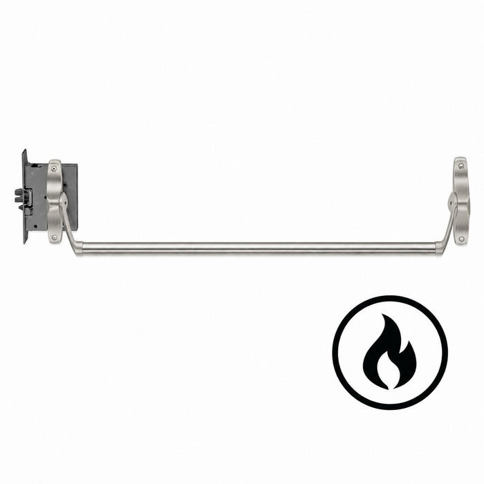 Von Duprin 5575F-4ft Fire Rated 4ft Narrow Stile Crossbar Mortise Lock Exit Device Less Dogging
