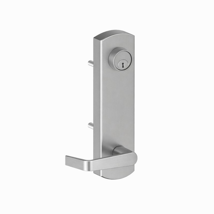 Hager 45CE Grade 1 Classroom Exit Device Trim with Cylinder Escutcheon and Withnell Lever