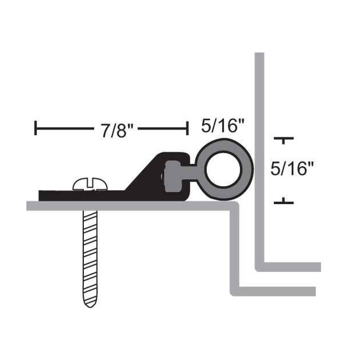 NGP 161SDKB Perimeter Seal with Silicone Gasket Dark Bronze Finish BHMA Certified